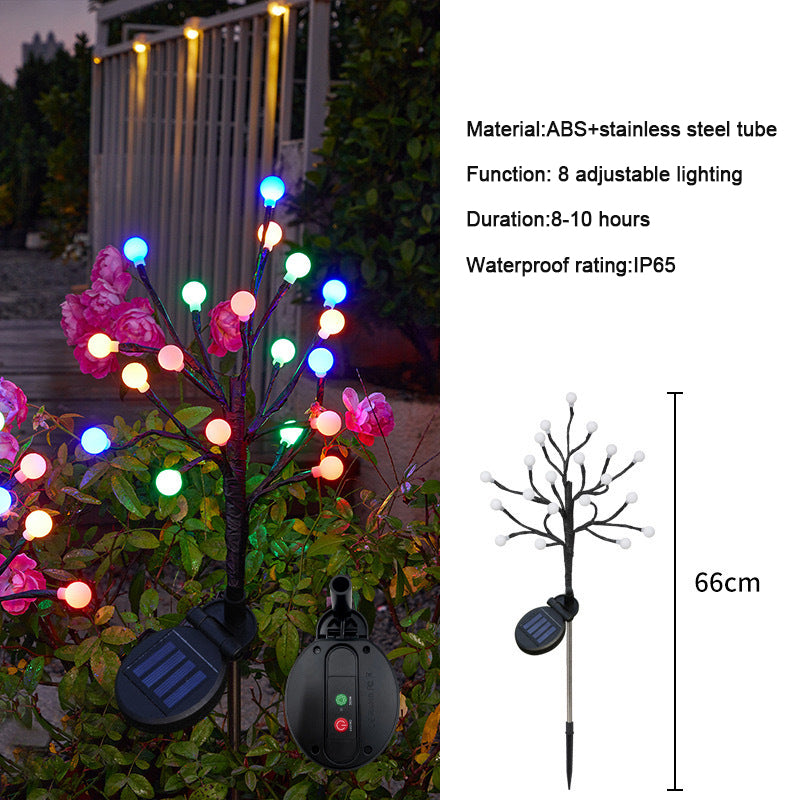 ✨Utendørs vanntette Cherry Blossom Multicolor Solar Garden Lights🎉/✨Outdoor Waterproof Cherry Blossom Multicolor Solar Garden Lights🎉