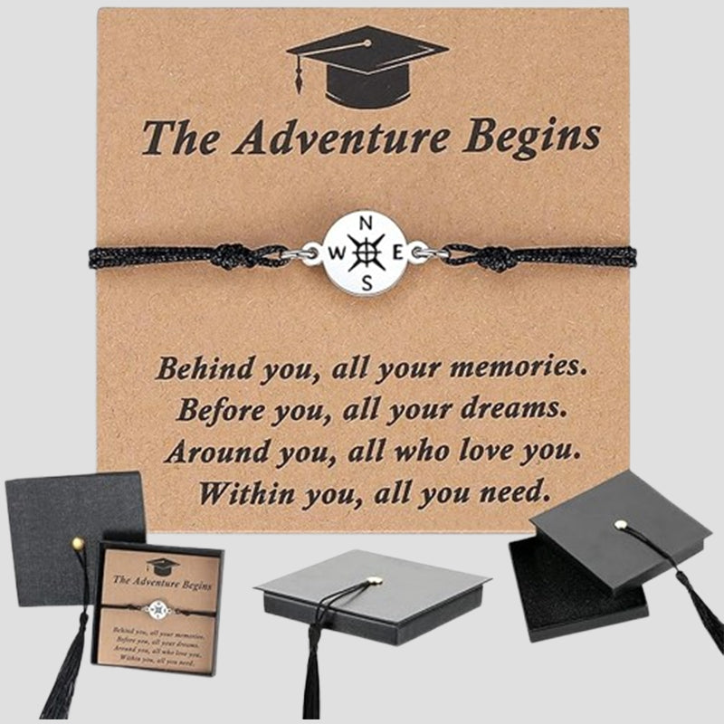 Simple Creative Graduation Bracelet With Bachelor's Hat Gift Box